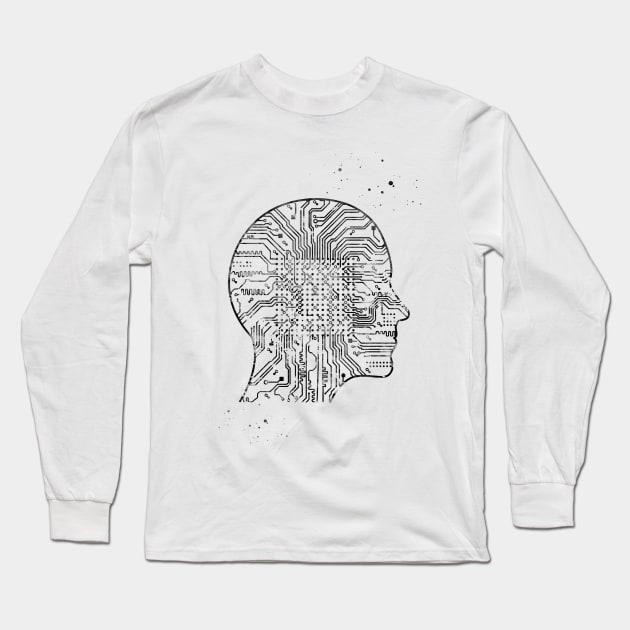 Artificial Intelligence Long Sleeve T-Shirt by erzebeth